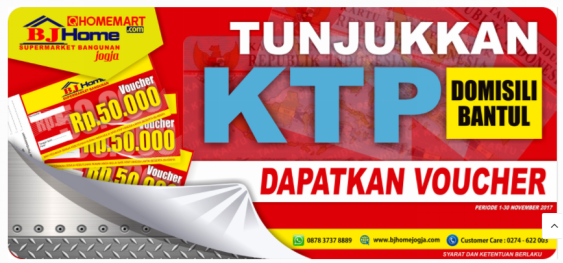 Diskon JUMBO dari Supermarket bahan bangunan BJ Home Jogja