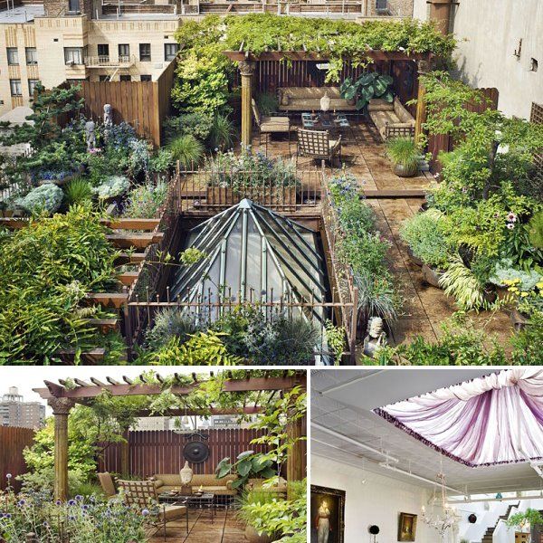 gapura pada rooftop garden