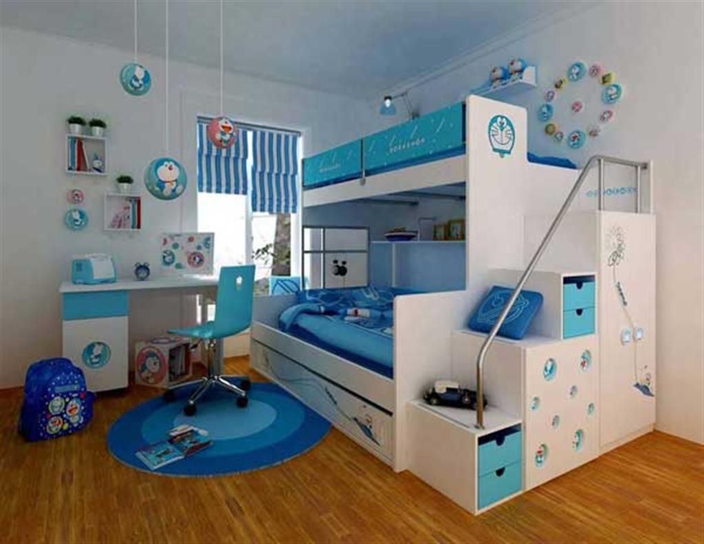 kamar doraemon dua kasur