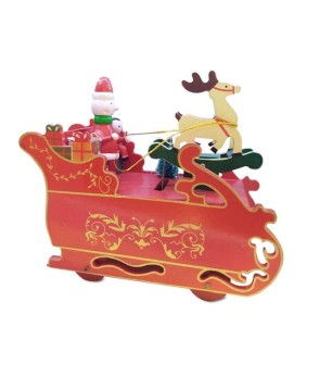 music box rusa kayu santa