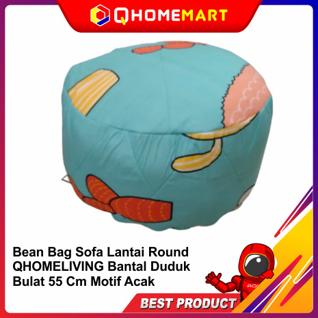 Bean Bag Sofa Lantai Round QHOMELIVING