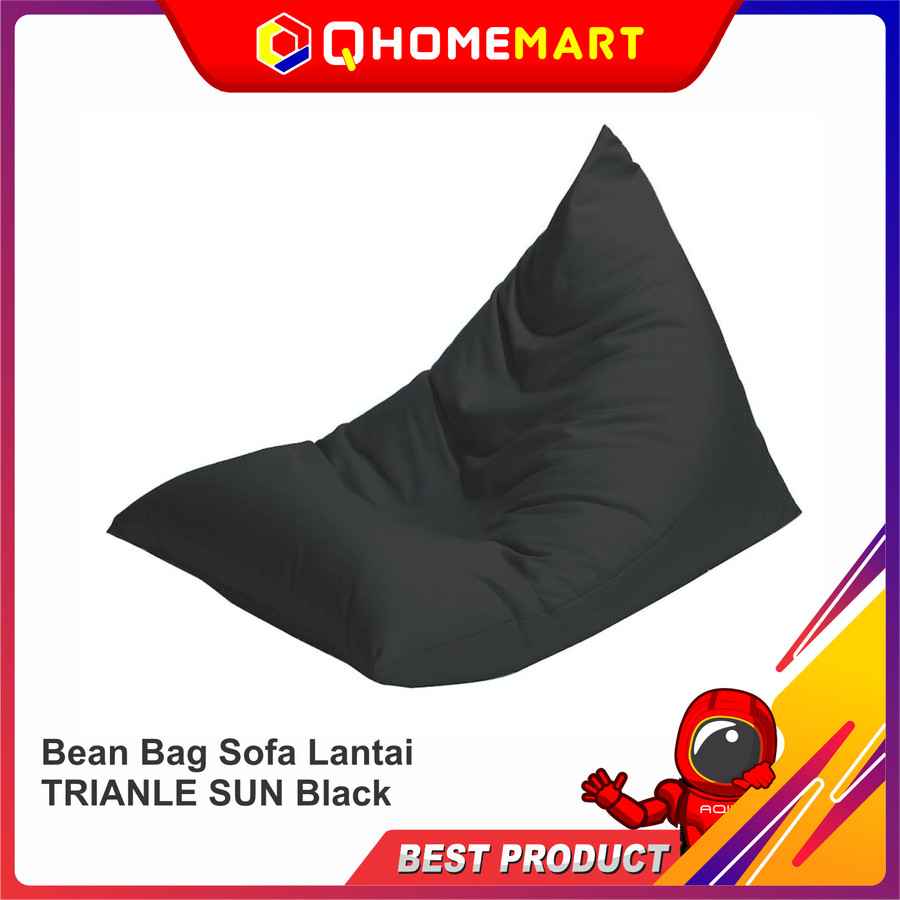 Bean Bag Sofa Lantai TRIANLE SUN Black