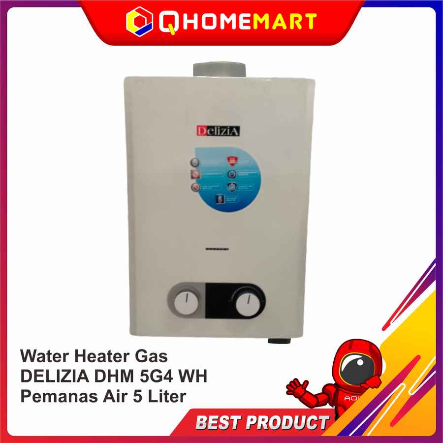 DELIZIA DHM 5G4 WH water heater murah