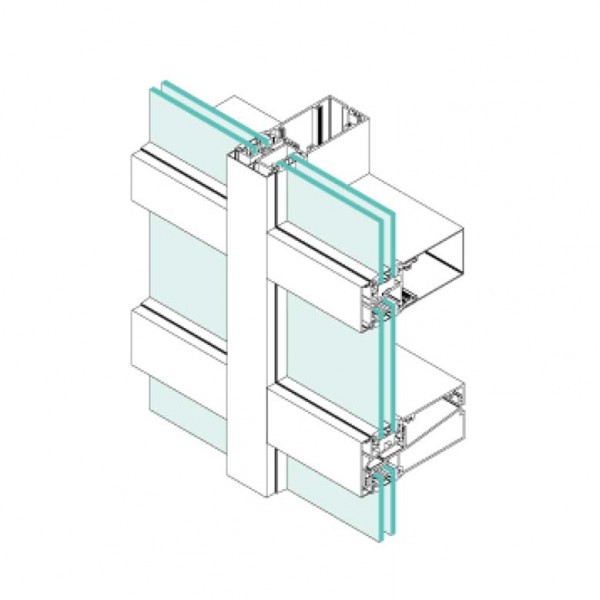 contoh unitized system curtain wall