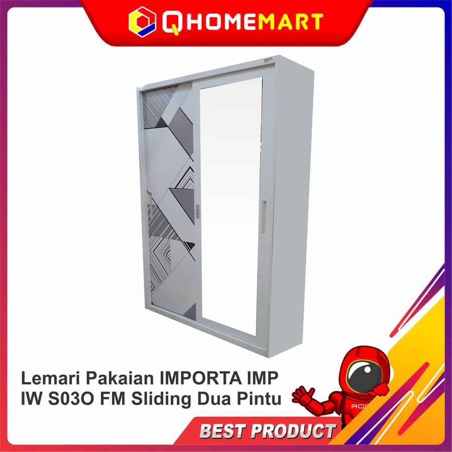 Lemari Pakaian sliding 2 pintu jogja