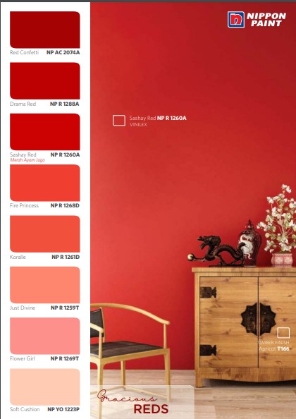 katalog warna merah nippont paint