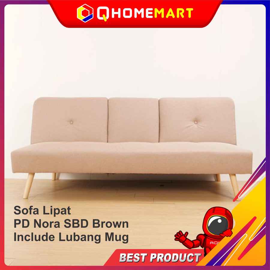 Sofa Lipat PD Nora SBD Brown Untuk Depan TV