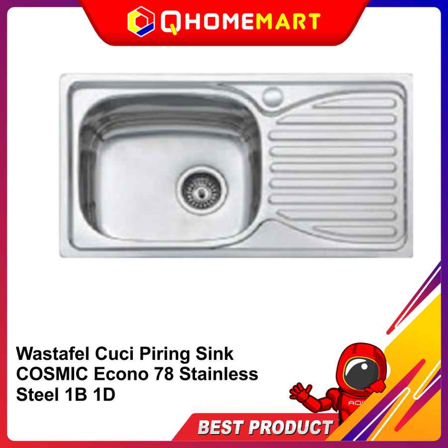 Wastafel Cuci Piring Sink COSMIC Econo 78 Stainless Steel