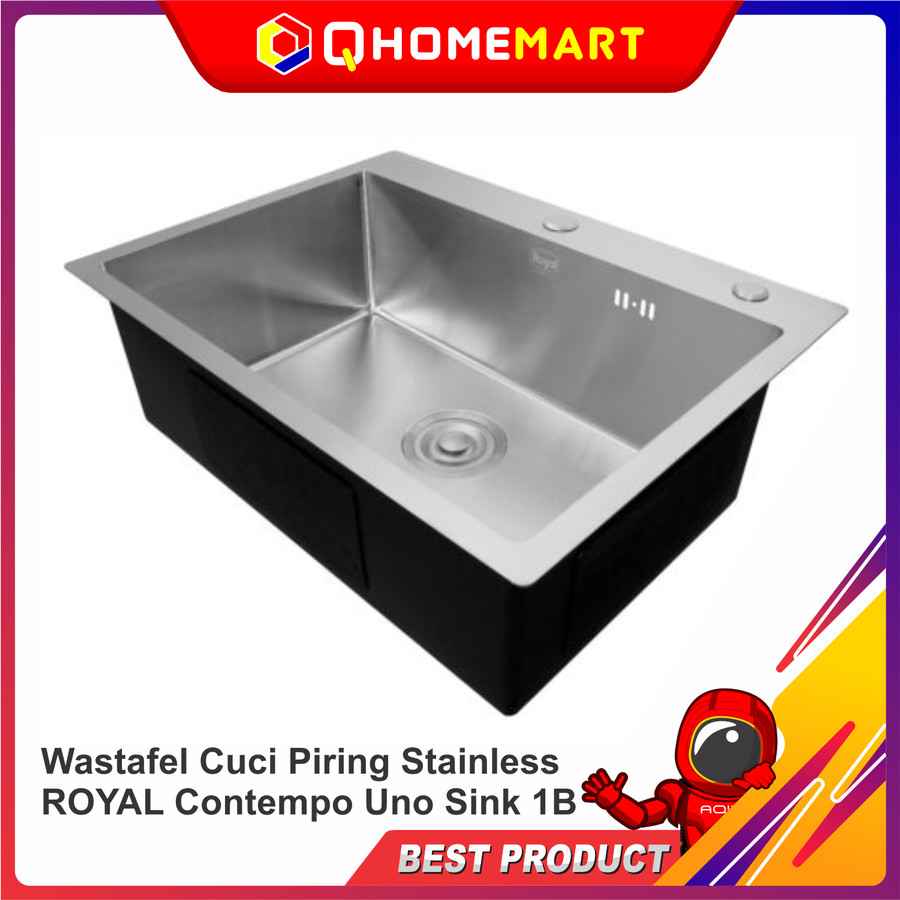 Wastafel Cuci Piring Stainless ROYAL Contempo Uno Sink