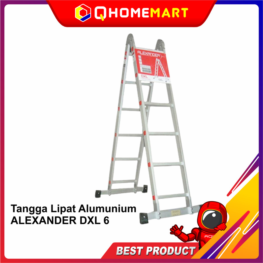 Tangga Lipat Aluminium Alexander DXL 10 Steps DXL 6 STEPS