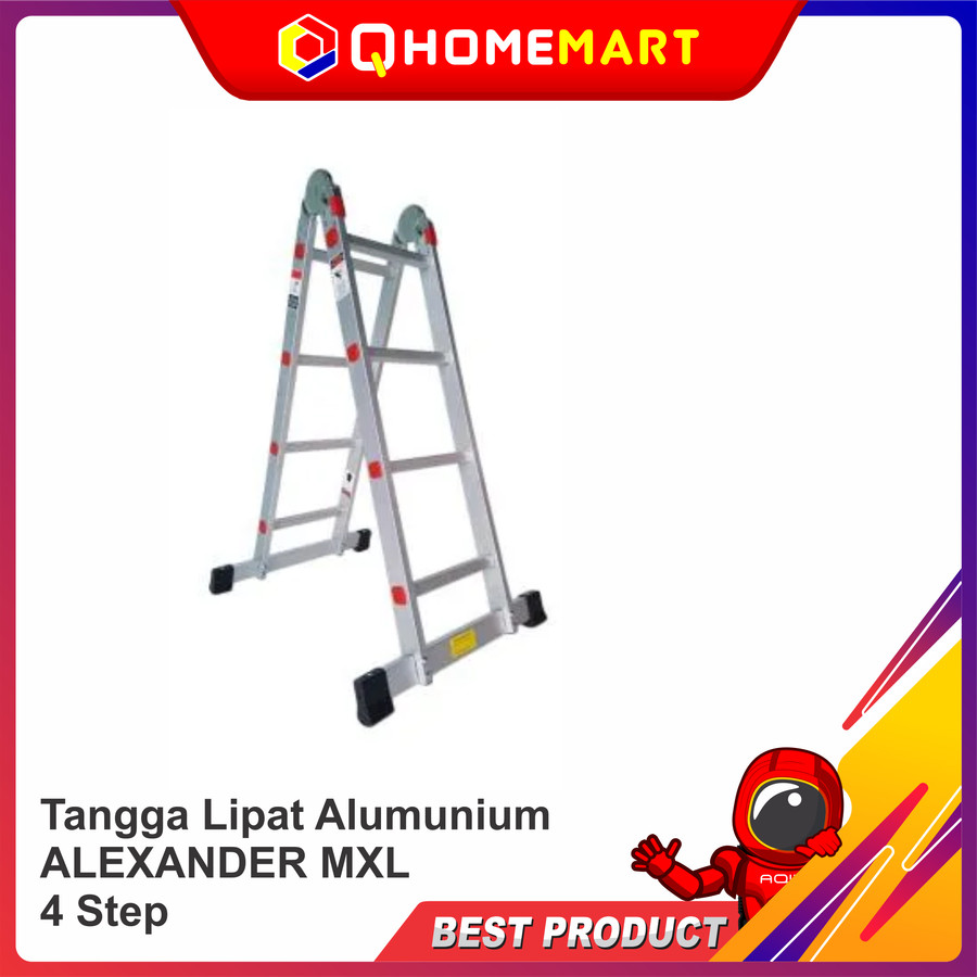 Tangga Lipat Alumunium ALEXANDER MXL 4Step 5 Step