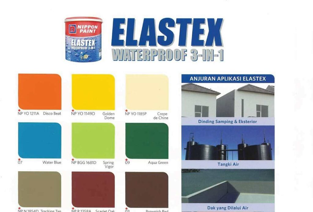 Katalog Warna Warna Cat Nippon Paint Elastex Waterproof