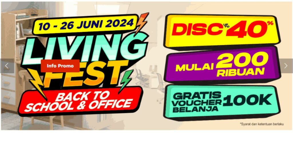 harga bed set living fest Qhomemart