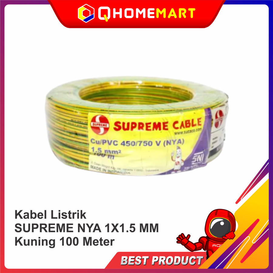 ukuran kabel instalasi 1 x 1.5mm