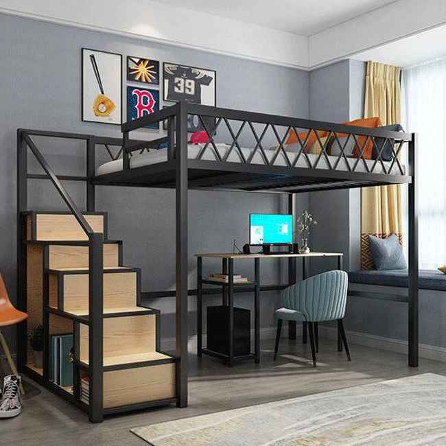 kamar mezzanine rangka hitam