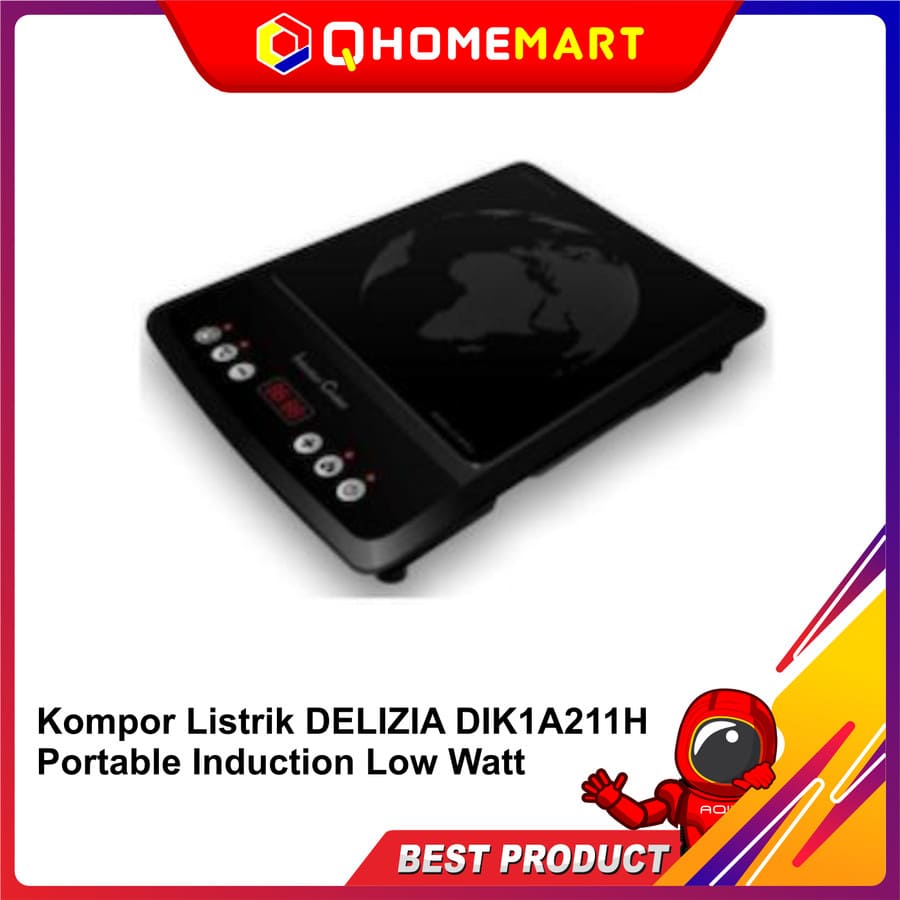 Kompor Listrik DELIZIA DIK1A211H Portable Induction Low Watt