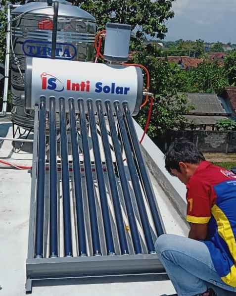 Qhomemart melayani pemasangan water heater inti solar