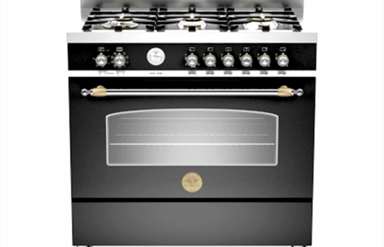 Kompor Gas 6 Tungku Freestanding BERTAZZONI HER906MFESNET 90 Cm