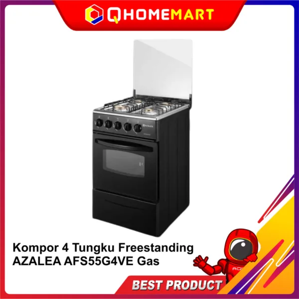 Kompor 4 Tungku Freestanding AZALEA AFS55G4VE Gas