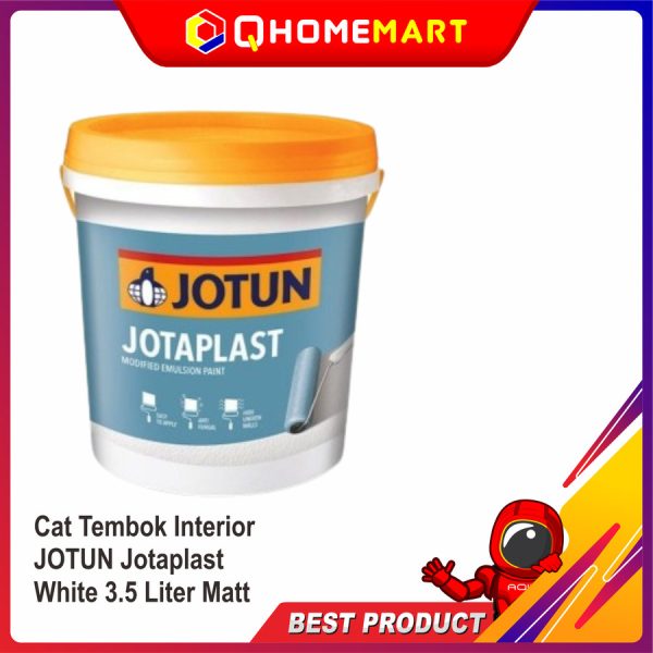 Cat Tembok Interior JOTUN Jotaplast White 3.5 Liter Matt - 3.5 liter